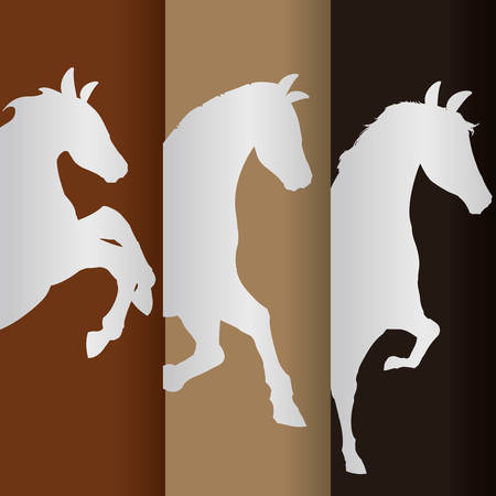 Horse design over colorful background, vector illustration.のイラスト素材
