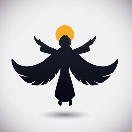 Angel design over white background, vector illustration,のイラスト素材