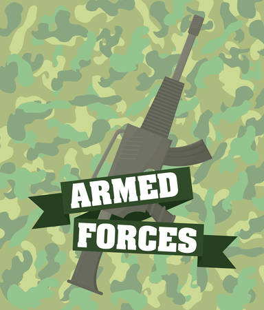Army design over camouflage background, vector illustration.のイラスト素材
