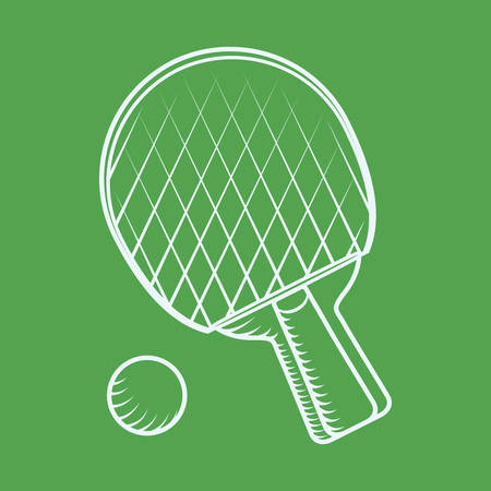 Sport design over green background, vector illustration.のイラスト素材
