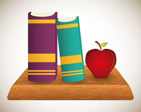 Books design over white background, vector illustration.のイラスト素材