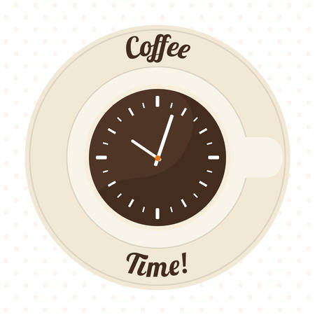 Coffee design over white background, vector illustration.のイラスト素材