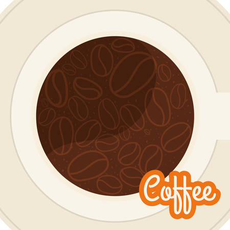 Coffee design over white background, vector illustration.のイラスト素材