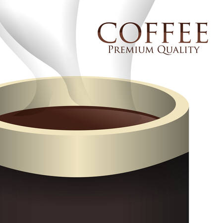 Coffee design over white background, vector illustration.のイラスト素材
