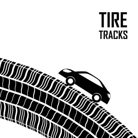 Tires design over white background, vector illustration.のイラスト素材