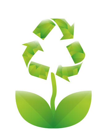 Ecology design over white background, vector illustration.のイラスト素材