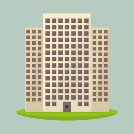 Urban design over blue background, vector illustration.のイラスト素材