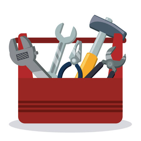 Tools design over white background, vector illustration.のイラスト素材