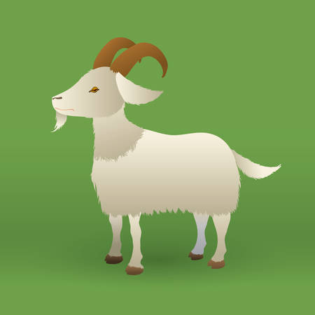 Farm animals design over green background, vector illustration.のイラスト素材