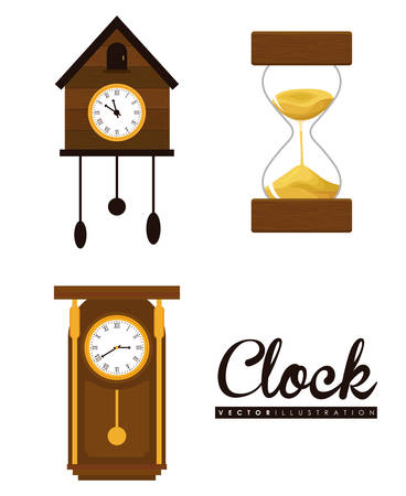 Time design over white background, vector illustration.のイラスト素材