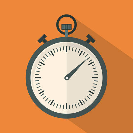 Time design over orange background, vector illustration.のイラスト素材