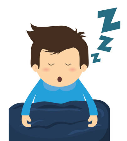 Sleep design over white background, vector illustration.のイラスト素材