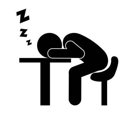 Sleep design over white background, vector illustration.のイラスト素材