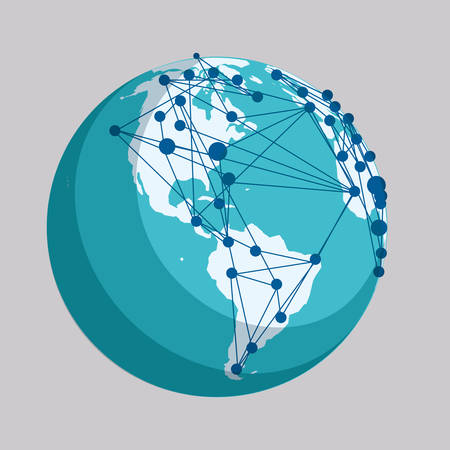World design over white background, vector illustration.のイラスト素材