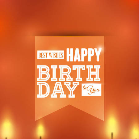 Happy birthday colorful card design, vector illustration.のイラスト素材