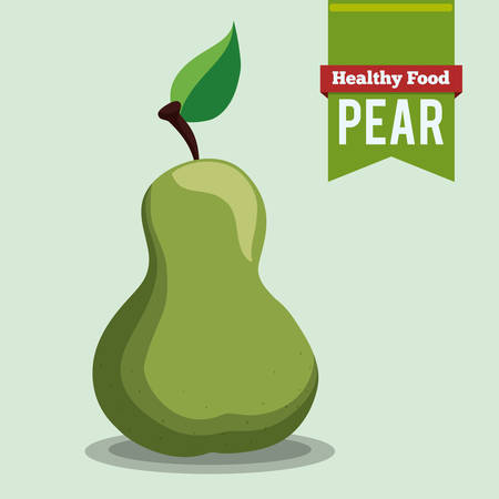 Food design over green background, vector illustration.のイラスト素材