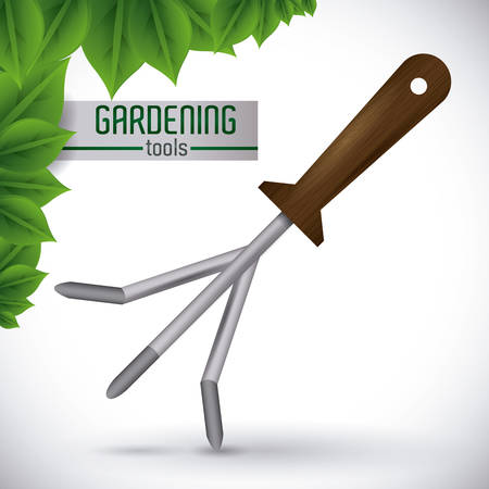 Gardening design over white backgroundのイラスト素材
