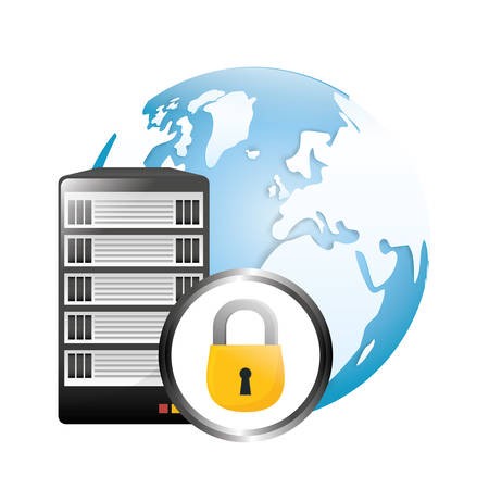 Database design over white backgroundのイラスト素材