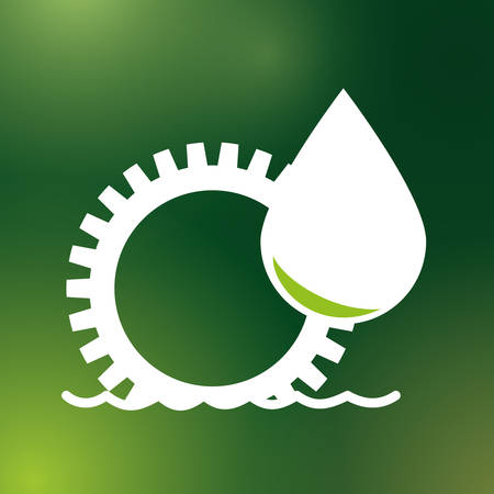 Think green design, over green backgroundのイラスト素材