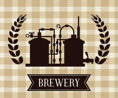 Beer design over beige background,vector illustration.のイラスト素材