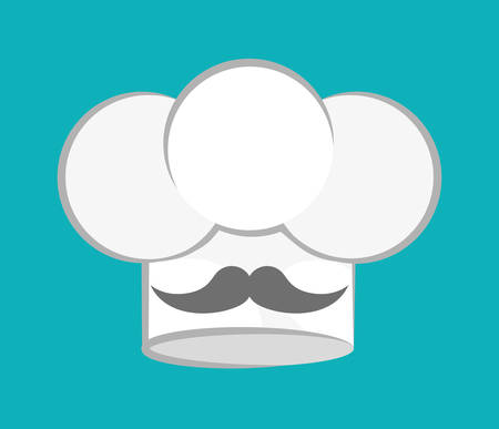 Chef design over blue background, vector illustration.のイラスト素材