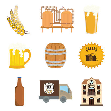 Beer design over white background,vector illustration.のイラスト素材