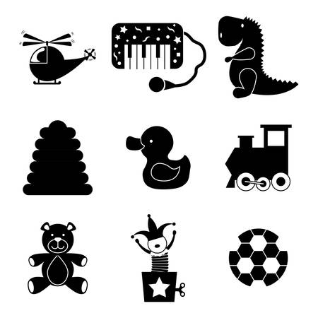 Baby toys design over white background, vector illustration.のイラスト素材