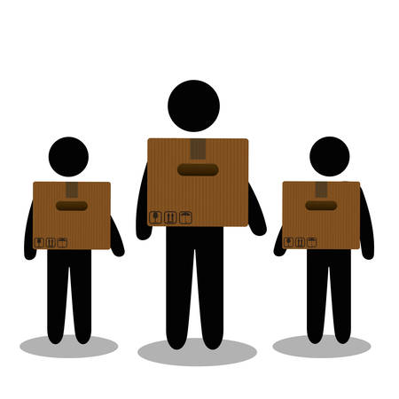 Free delivery design over white background, vector illustrationのイラスト素材