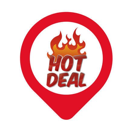 hot sale design over white background, vector illustrationのイラスト素材