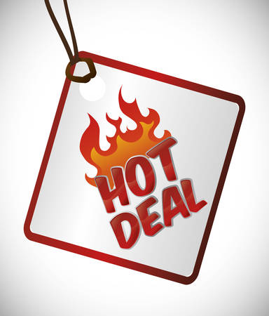 hot sale design over white background, vector illustrationのイラスト素材