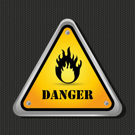 Caution design over gray background, vector illustration.のイラスト素材