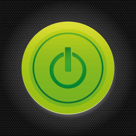 Power design over black background, vector illustration.