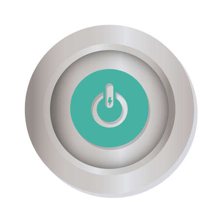 Power design over white background, vector illustration.