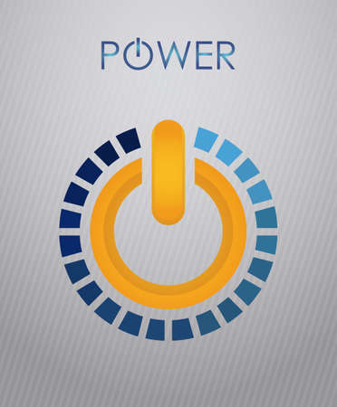 Power design over gray background, vector illustration.のイラスト素材