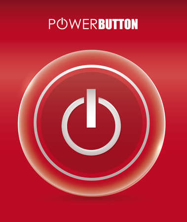 Power design over red background, vector illustration.のイラスト素材