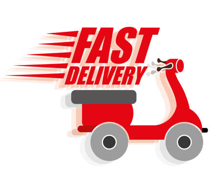 Delivery design over white background, vector illustration.のイラスト素材