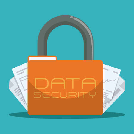 Data design over white background, vector illustration.のイラスト素材