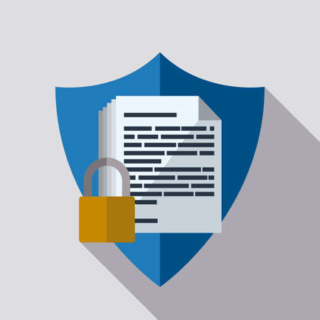 Data design over white background, vector illustration.のイラスト素材