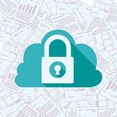 Data design over white background, vector illustration.のイラスト素材