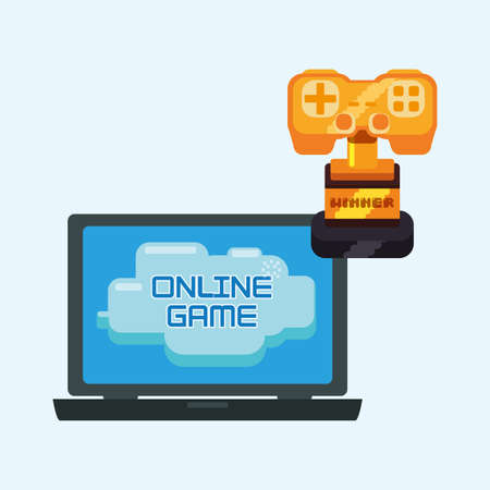 Video games design over white background, vector illustrationのイラスト素材