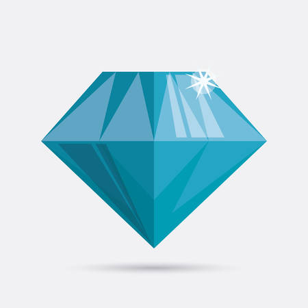 Diamond design over white background, vector illustration.のイラスト素材