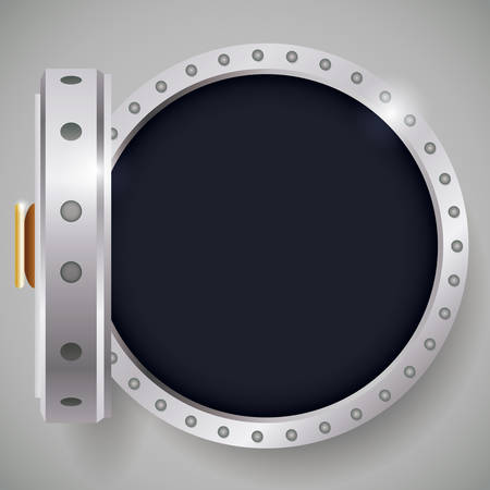 Strongbox design over white background, vector illustration.のイラスト素材