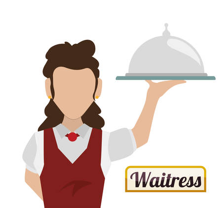 Restaurant design over white background, vector illustration.のイラスト素材