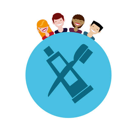 dental care design over white background, vector illustrationのイラスト素材