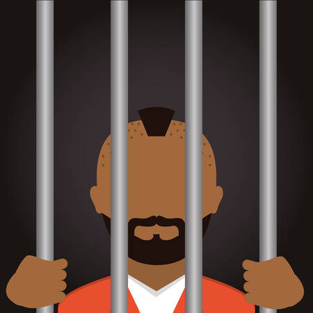 justice icon design over grey background, vector illustrationのイラスト素材
