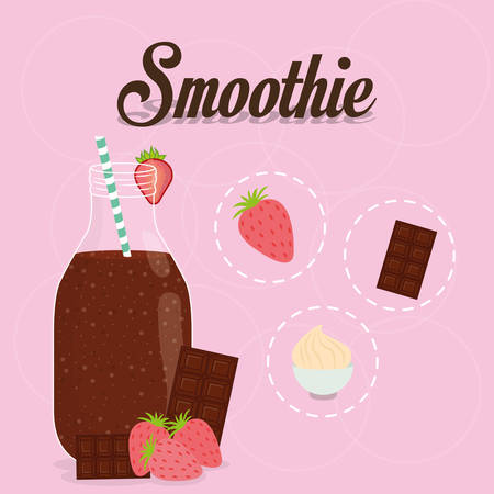 Smoothies digital design, vector illustration eps 10.のイラスト素材
