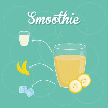 Smoothies digital design, vector illustration eps 10.のイラスト素材