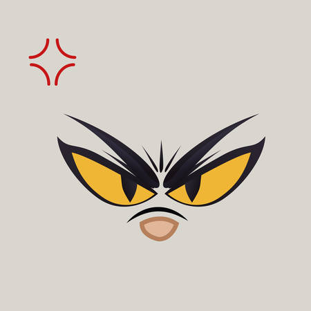 Eyes design over white background, vector illustrationのイラスト素材