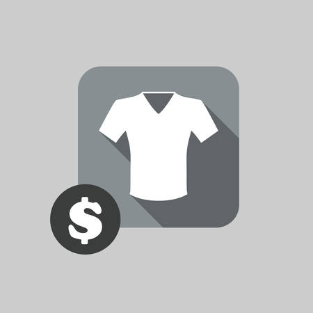 Shopping icon design over grey background, vector illustrationのイラスト素材