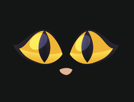 Eyes design over black background, vector illustrationのイラスト素材